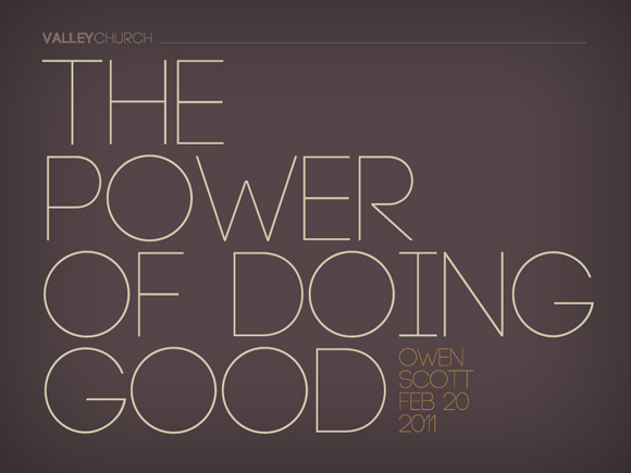 The Power Of Doing Good