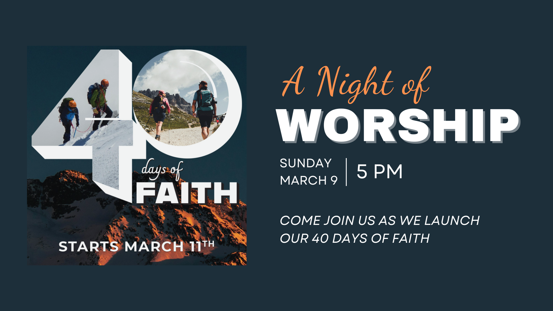 A Night of Worship - 40 Days of Faith