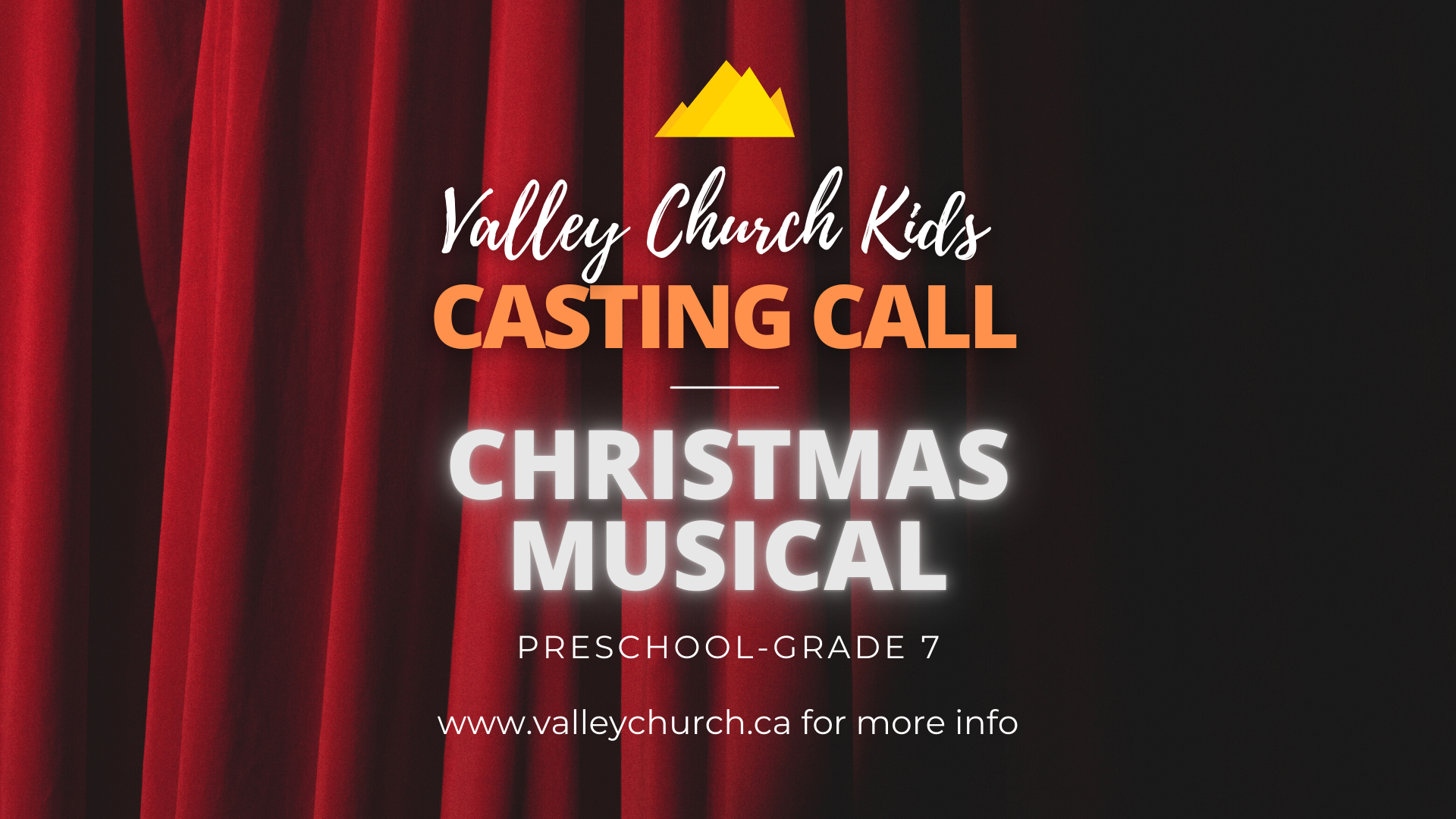 VC Kids Casting Call Christmas Musical