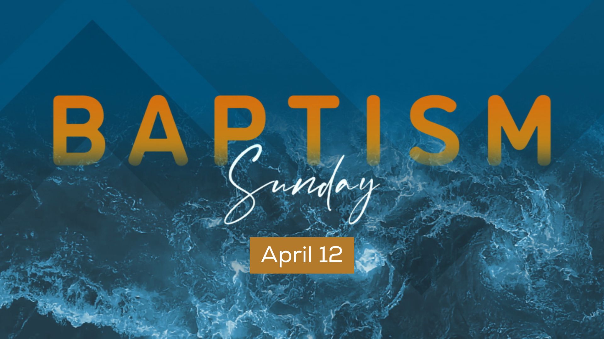 Baptism Sunday