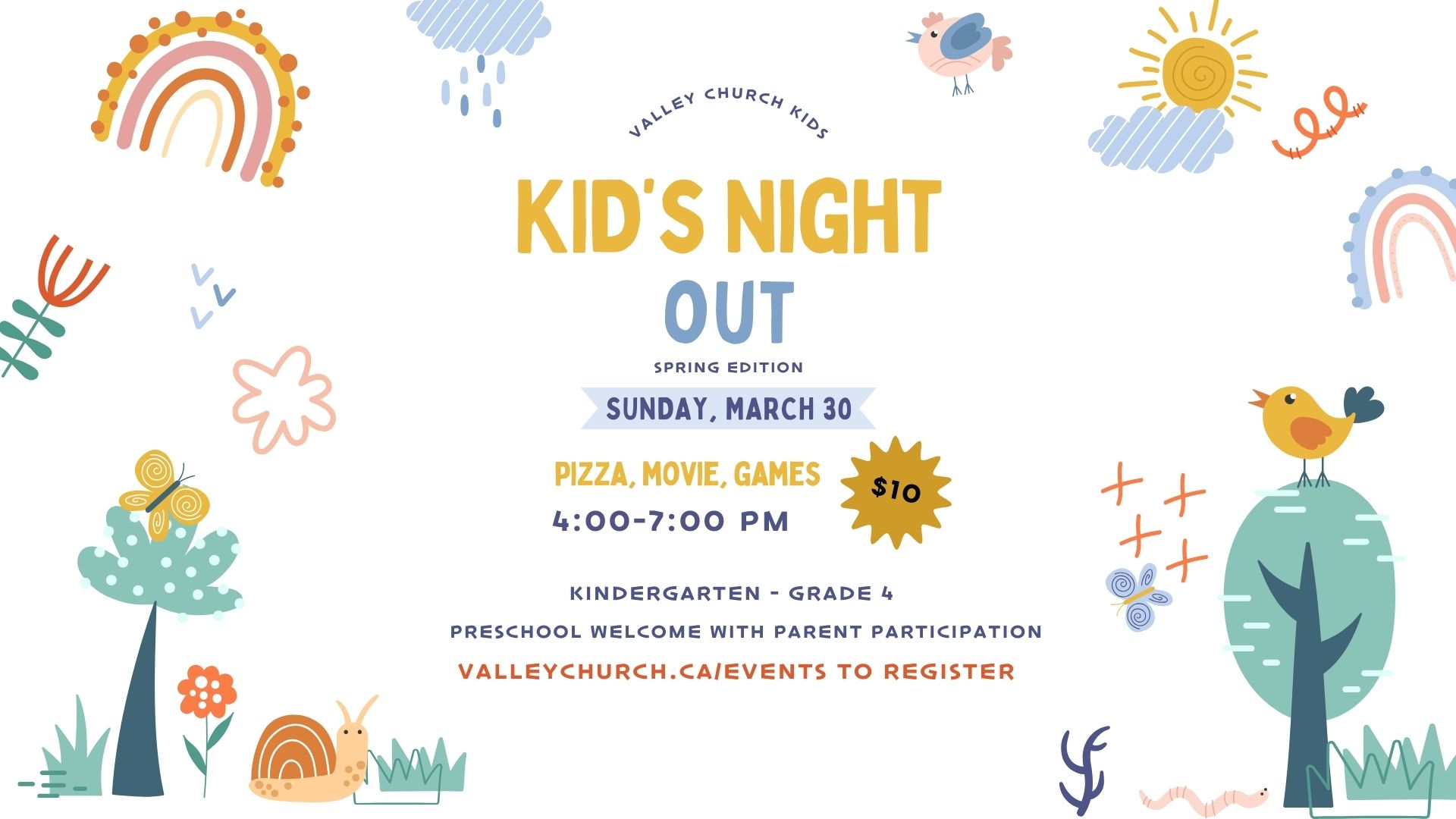 Kid's Night Out - Spring Edition